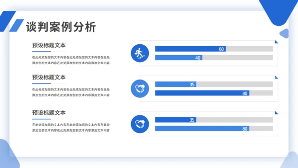 简约商务企业商务谈判案例分析培训通用PPT模板