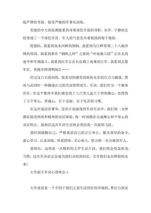 荐大学新生军训心得体会 (3).docx