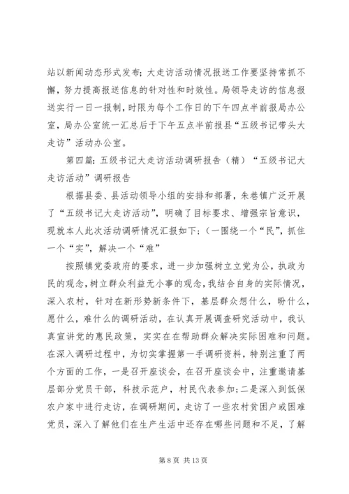 五级书记大走访调研报告.docx