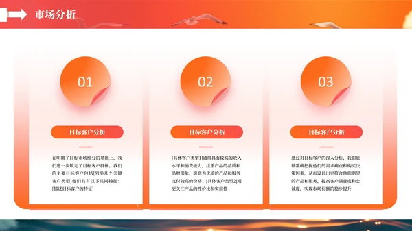 橙色工作总结汇报PPT模板