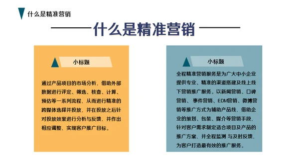 互联网精准营销方案通用PPT模板