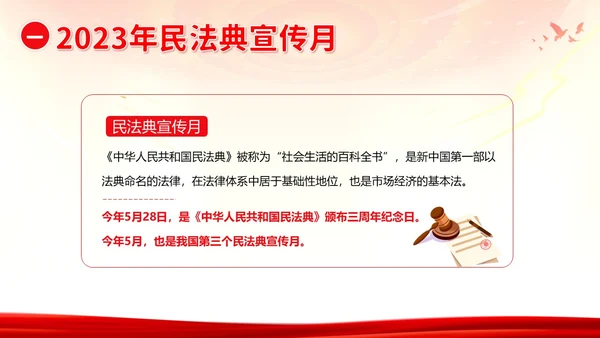 民法典宣传月民法典法律知识宣讲PPT课件