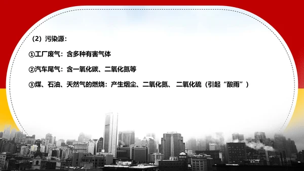 空气资源通用PPT化学教学课件