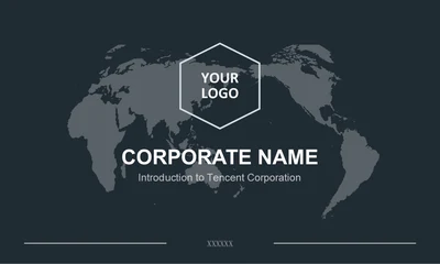 极简蓝色名片设计