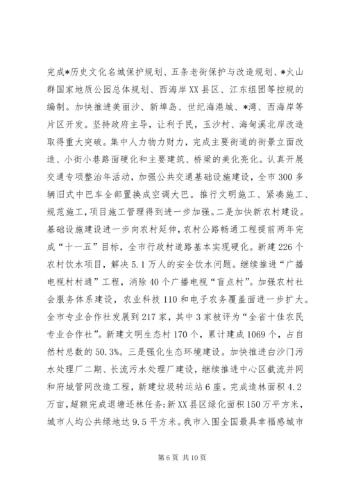 政府发展年终工作报告.docx