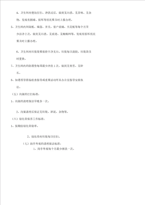 保洁部管理学习工作标准手册