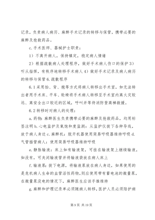 麻醉科突发事件应急处置预案全部.docx