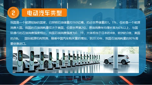 新能源汽车电动汽车概念车通用PPT模板