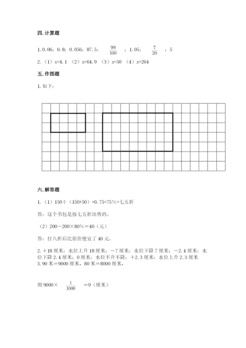 宜良县六年级下册数学期末测试卷（典优）.docx