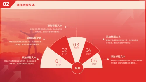 超越奋斗人生年终总结计划红色大气通用PPT模板