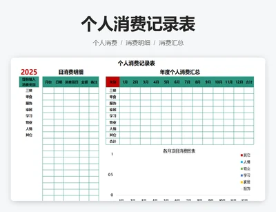 个人消费记录表