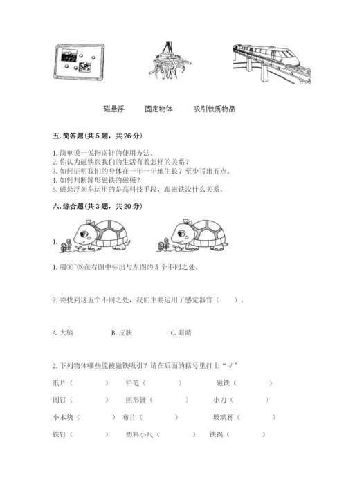 教科版小学科学二年级下册 期末测试卷及参考答案（考试直接用）.docx