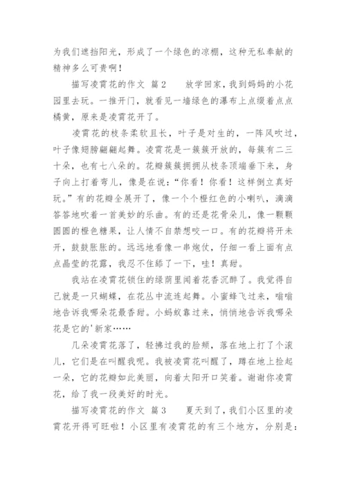 描写凌霄花的作文.docx