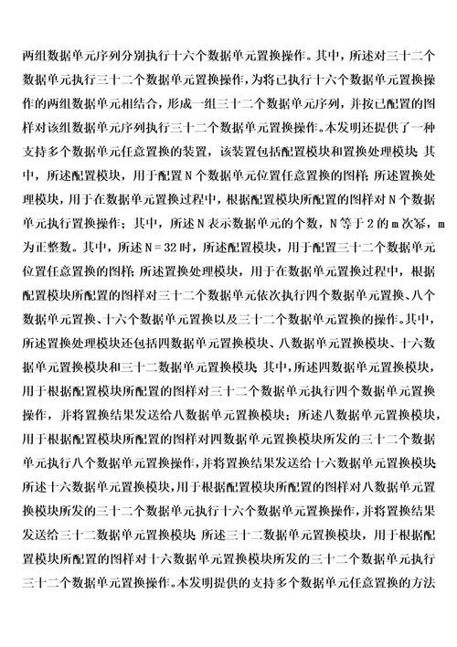 一种支持多个数据单元任意置换的方法和装置的制作方法