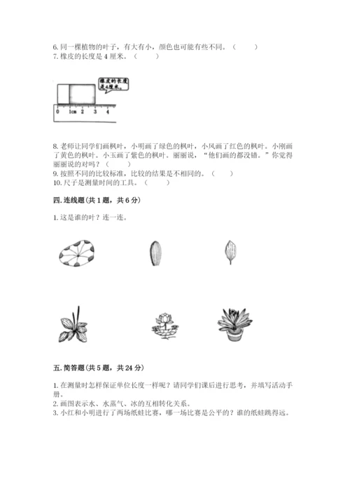教科版一年级上册科学期末测试卷附答案【巩固】.docx