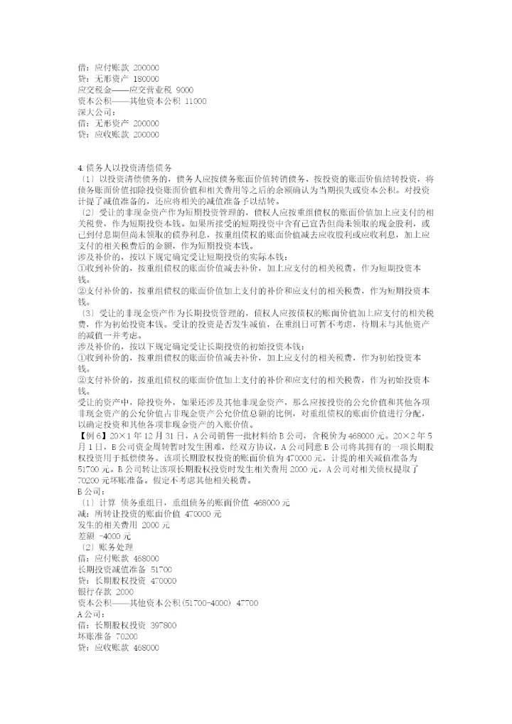 《企业会计准则——债务重组》指-南.docx