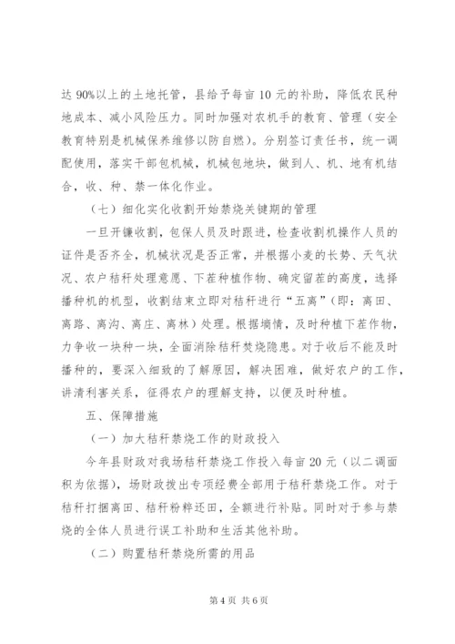 林场某年秸秆禁烧和综合利用实施方案.docx