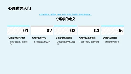 教育心理学教学应用PPT模板