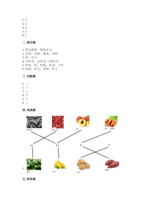 科学四年级下册第一单元《植物的生长变化》测试卷【培优a卷】.docx