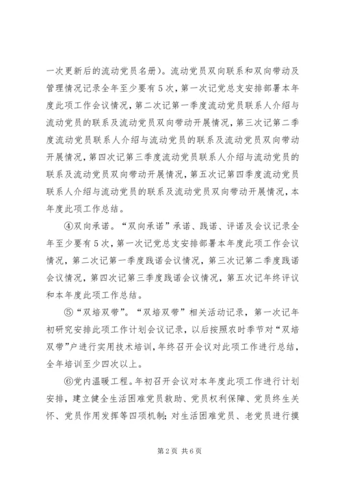 村级党组织组织规范化建设档案资料五篇 (2).docx