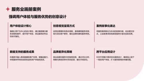 红色商务风通用行业画册图集PPT模板