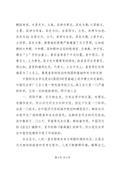 学习《建筑易学与人居环境》心得体会.docx