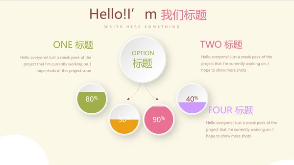 大气彩色大脑思维动态PPT