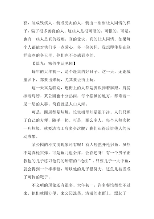 寒假见闻作文500字.docx