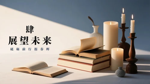 简约金色实景风谢师宴PPT模板