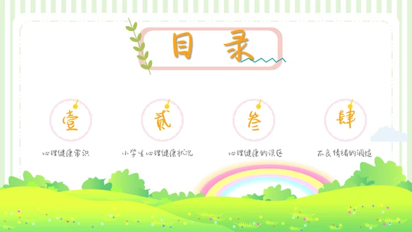 可爱卡通儿童情绪管理