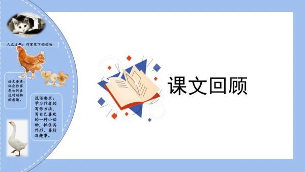 统编版四年级语文下册单元复习第四单元（复习课件）