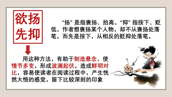 第1讲 人物刻画之欲扬先抑-【跟着课文学写作】初中作文高分技巧点拨 课件(共24张PPT)