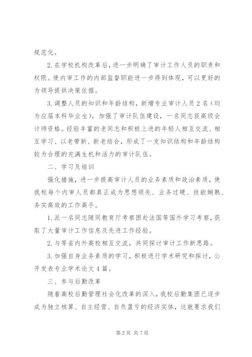 学校审计改革工作总结范文.docx