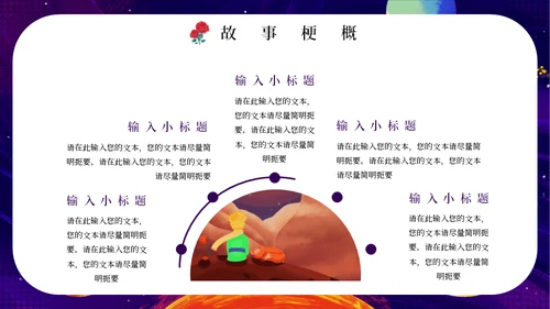 最喜欢的一本书读书分享会《小王子》通用PPT模板