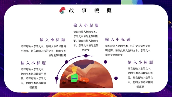 最喜欢的一本书读书分享会《小王子》通用PPT模板