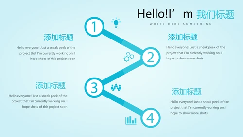 蓝色简约医药医疗报告通用动态PPT