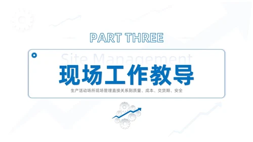 蓝色系商务简约班组现场管理技能培训课件PPT模板
