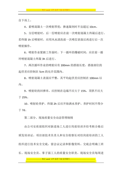 隧洞施工质量安全管理.docx