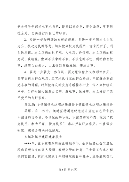 乡镇副镇长述职述廉报告 (4).docx