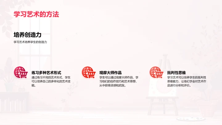 艺术学教学讲解PPT模板