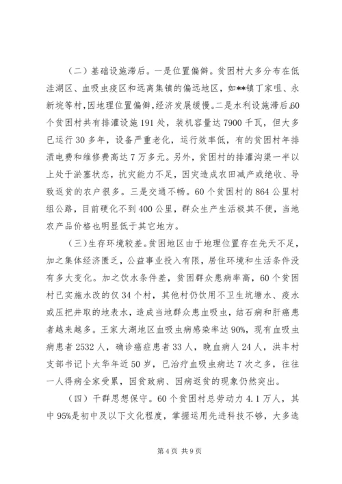 县扶贫开发工作调研报告.docx