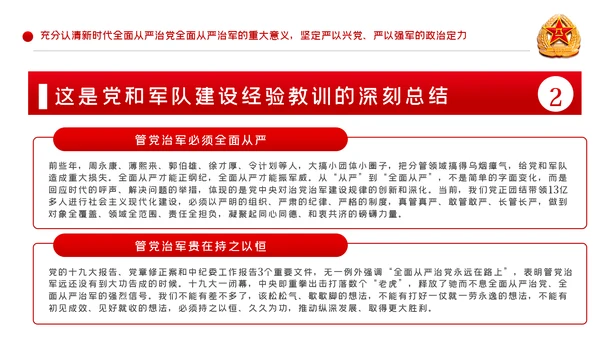 从严治军传承红色基因担当强军重任部队党课PPT