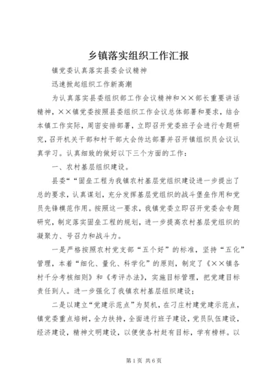 乡镇落实组织工作汇报_1.docx