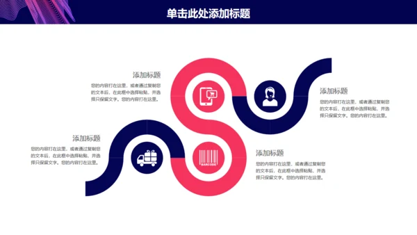 紫色简约大气年终总结通用PPT模板