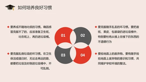 培养好习惯成就好人生主题教育PPT模板