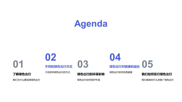 倡导绿色出行PPT模板