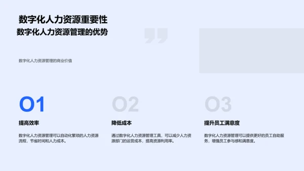数字化提升人力资源管理PPT模板