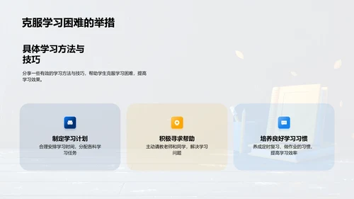 初一学习体验报告PPT模板