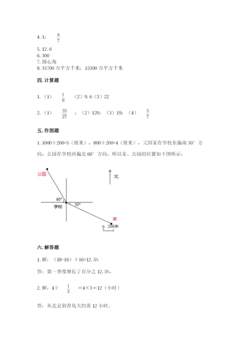 小学六年级数学上册期末考试卷含完整答案【典优】.docx