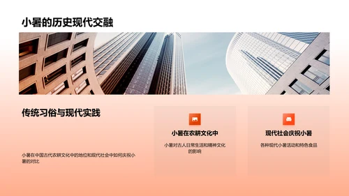 小暑节气探析PPT模板